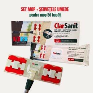 Set mop+servetel umed pardoseli Clarsanit