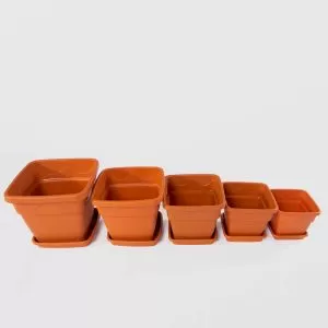 Ghiveci patrat cu tava nr1 nr2 nr3 nr4 nr5