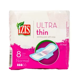 Absorbante de Zi Izis Ultra Thin cu Aripioare, 8 buc