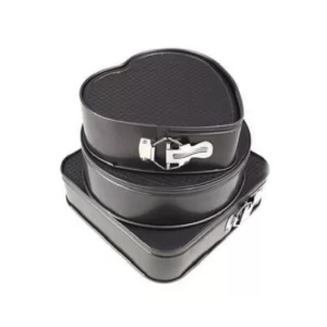 Set 3 tavi de prajituri, forme diferite cu baza detasabila