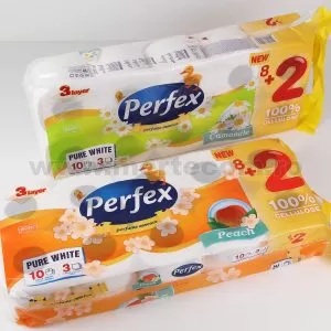 Hartie igienica Perfex 115foi-10/set Piersica si Musetel