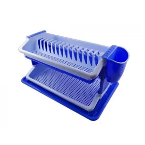 Scurgator vase etajat plastic albastru