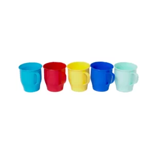 Cana pentru ceai cu maner, plastic, STERK, 8x8.5 cm, 200ml diverse culori