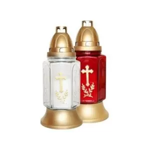 Candele sticla cu capac Bispol 190-1-10/set