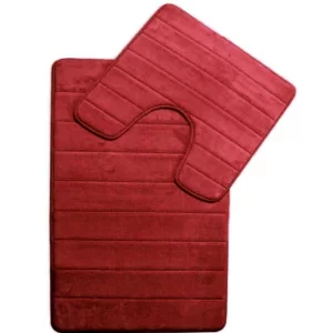 Covor baie cu spuma de memorie 2 piese 80x50