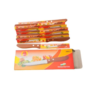 Cutit mic cu maner lemn 12/set