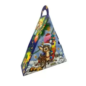 Cutie cadou Craciun Triunghi 26X9X26 cod17-80