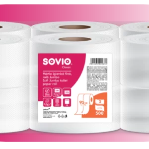 Hartie igienica Sovio jumbo alba 425g si 500g 12/bax