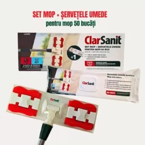 Set mop+servetel umed pardoseli Clarsanit